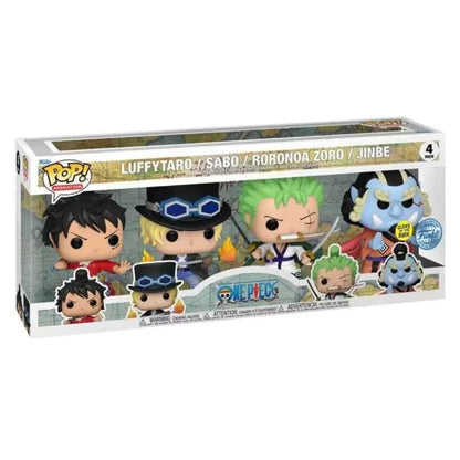 Funko Pop! Animation: One Piece - Set 4 Figure Luffytaro, Sabo, Roronoa Zoro, Jinbe