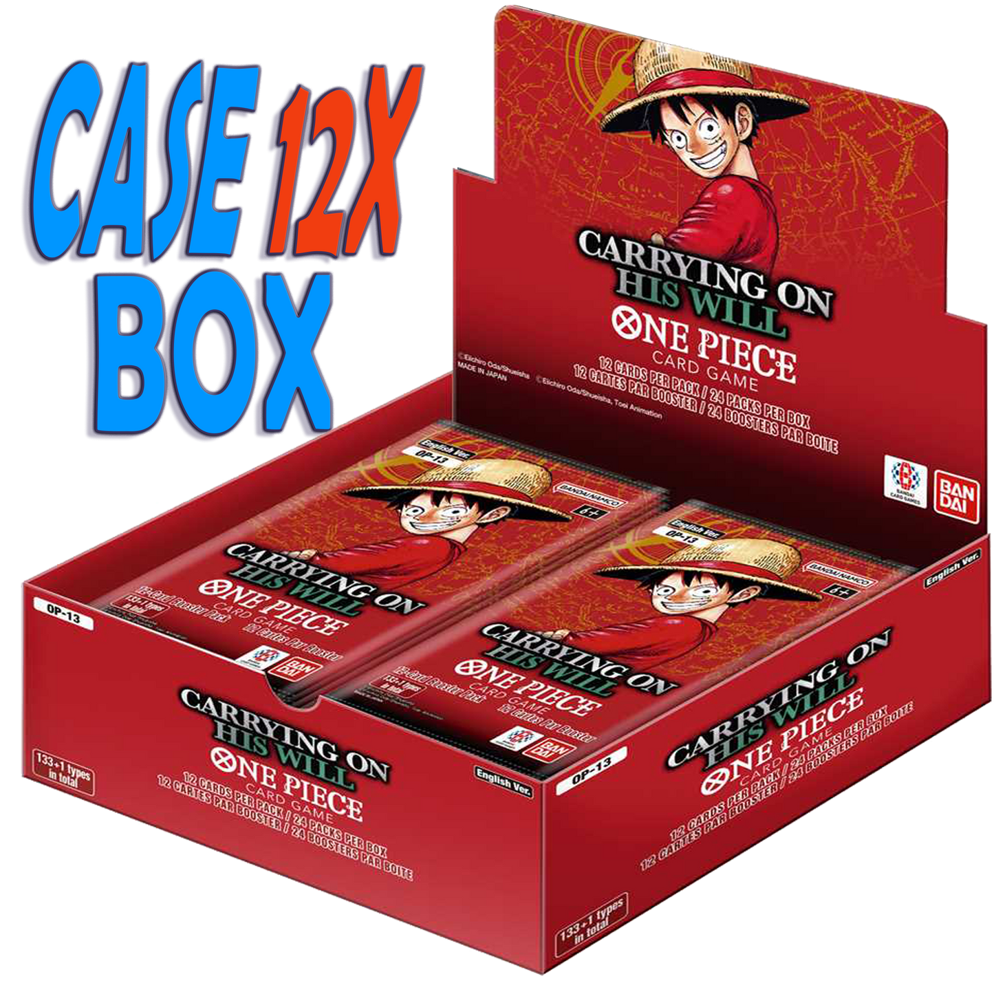 One Piece TCG OP-13 Custodia Carrying on His Will Confezione da 12 Box ENG