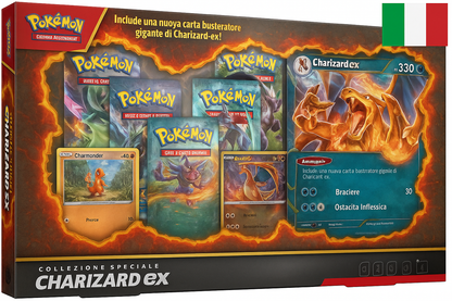 Charizard ex con bandiera italiana