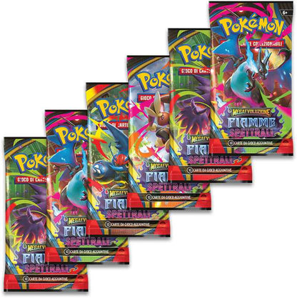 Pokémon Megaevoluzione Fiamme Spettrali Pack 6 Buste  ITA