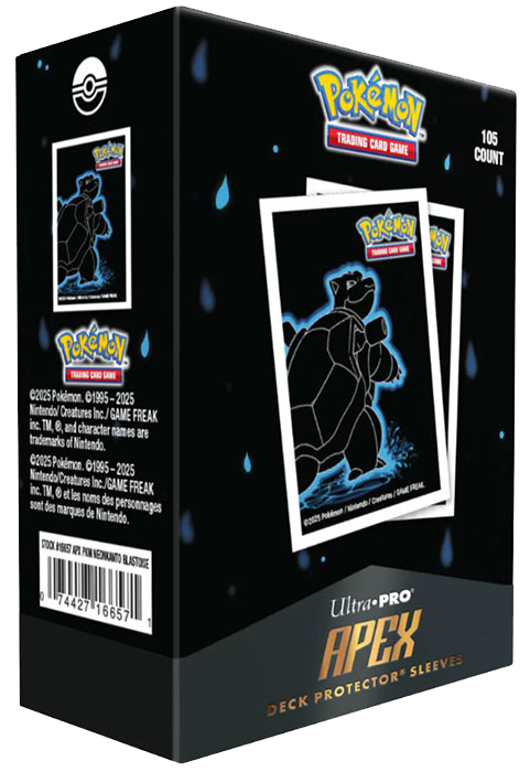 ULTRA PRO Neon Kanto Bustine Protettive APEX Blastoise 105pz Carte Pokémon - OnyTCG