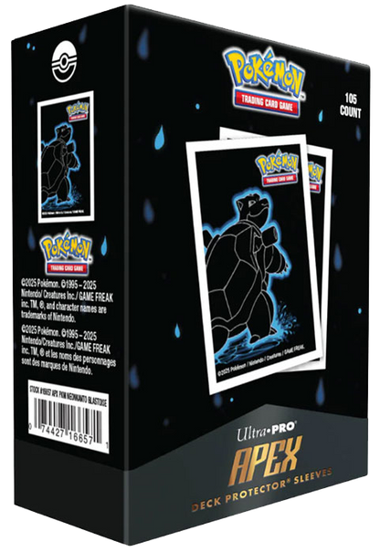 ULTRA PRO Neon Kanto Bustine Protettive APEX Blastoise 105pz Carte Pokémon - OnyTCG