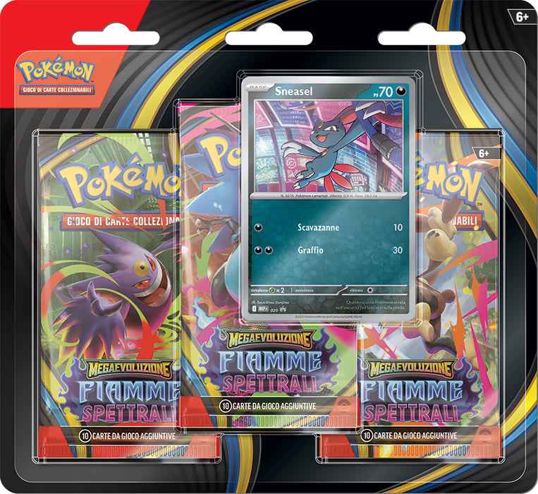 Pokémon Megaevoluzione Fiamme Spettrali 3 Pack Blister (IT) - Preordina