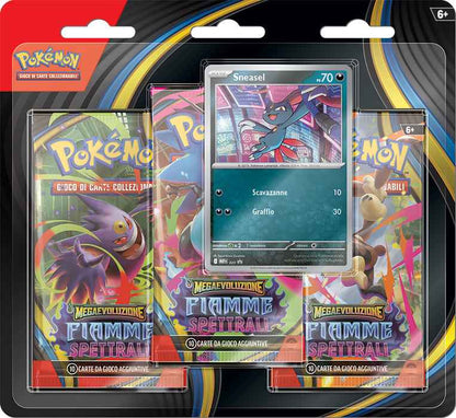 Pokémon Megaevoluzione Fiamme Spettrali 3 Pack Blister (IT) - Preordina