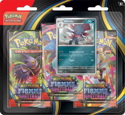 Pokémon Megaevoluzione Fiamme Spettrali 3 Pack Blister (IT) - Preordina